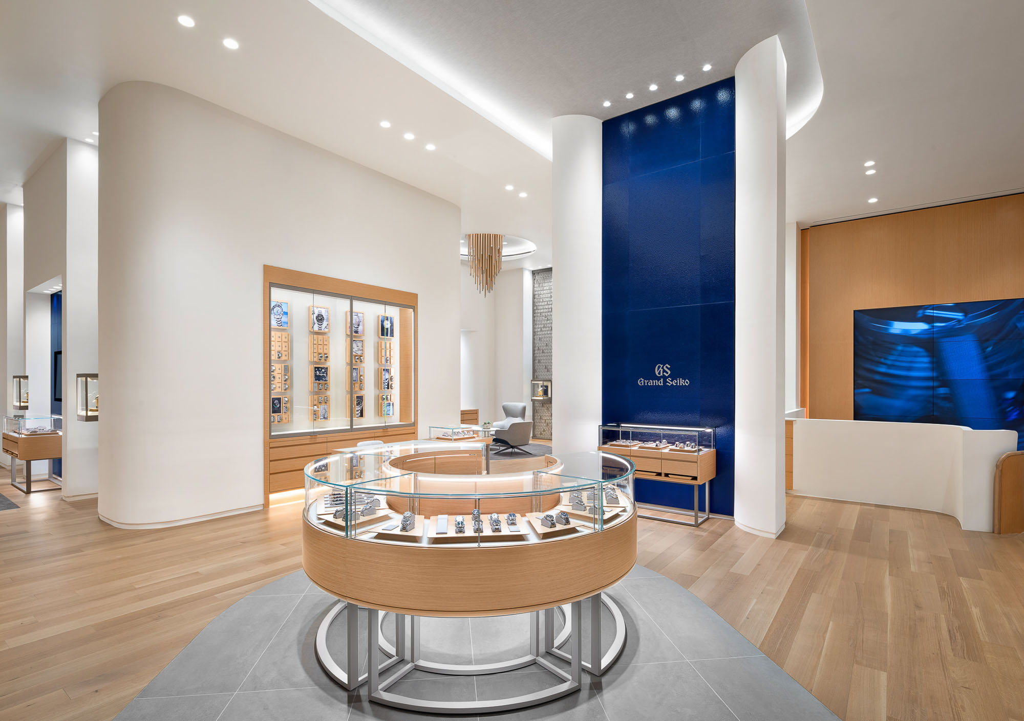 The interior of Grand Seiko Flagship Boutique NYC