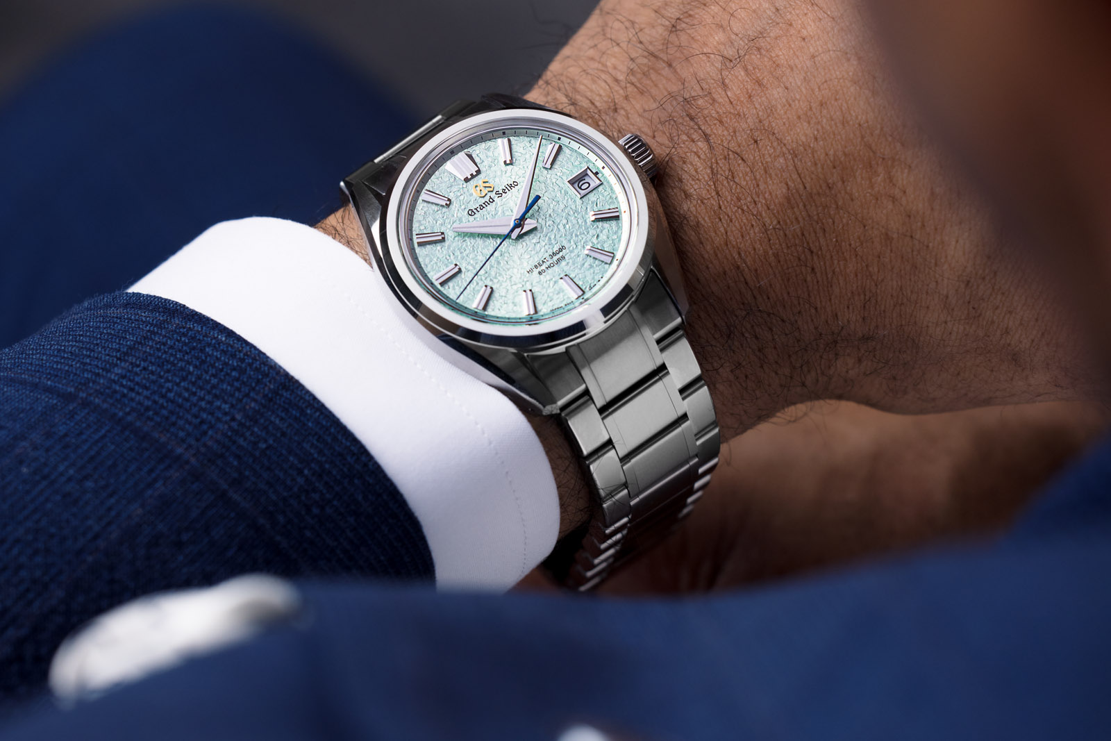 Grand Seiko Evolution 9 Hi Beat 36000 SLGH021 on wrist